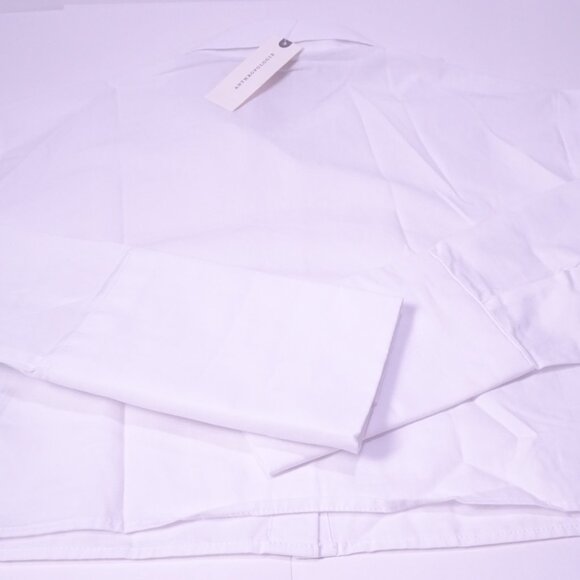 Anthropologie Maeve Women's Cropped Buttondown Shirt Sz XS NWt 128 White - Picture 11 of 11